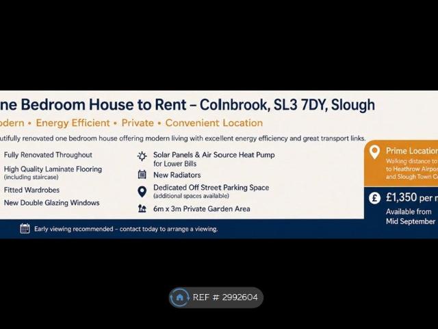 Tall Trees, Slough SL3, 1 bed semi detached house to rent, £1,350 pcm | PrimeLocation