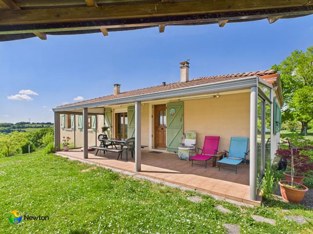 TARN Et GARONNE proche Lauzerte,maison de 125 m2, 3 chambres,grande garage, 4230m2 terrain