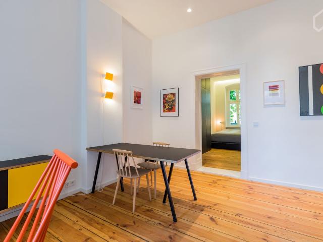 Tastefully decorated 2 room apartment with loft ambiance & balcony at Heckmannufer near the Spree river, Berlin Amsterdam Apartments for Rent