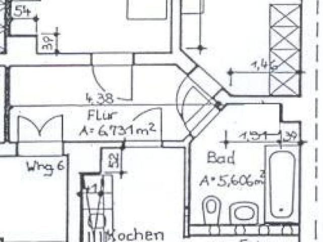 Taucha: 2 Zimmer Wohnung mit Einbauküche und Balkon