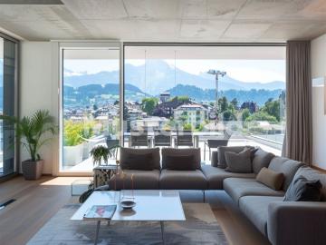 Stirnrüti, Horw, Kanton Luzern - Panoramablick