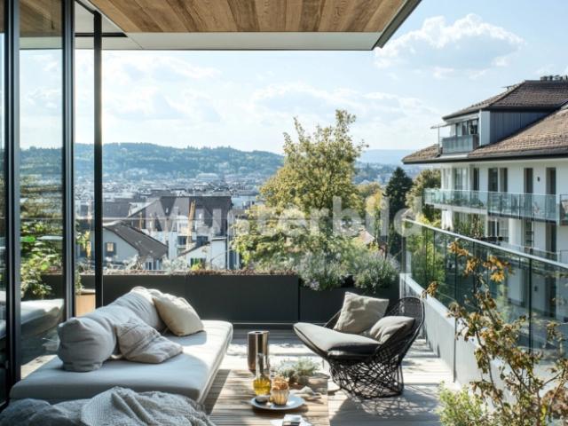 Tauschimmobilie Exklusive 5.5 Zimmer Wohnung in Baar mit Premium Ausstattung und grosszügiger Terrasse