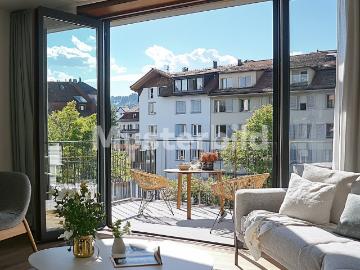 Tauschimmobilie: Familienfreundliche 5.5 Zimmer Wohnung in Walchwil mit Seeblick