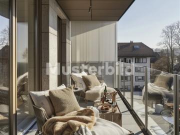 Tauschimmobilie Moderne 4.5 Zimmer Wohnung mit Traumblick in Stansstad