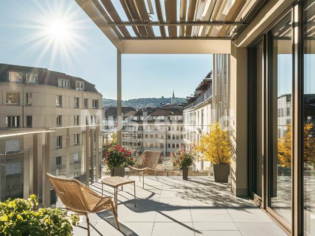Tauschimmobilie: Moderne 5.5 Zimmer Wohnung mit Panoramablick in Mettmenstetten