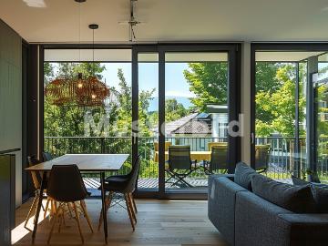 Tauschimmobilie: Moderne 3.5 Zimmer Wohnung mit atemberaubender Aussicht in Inwil