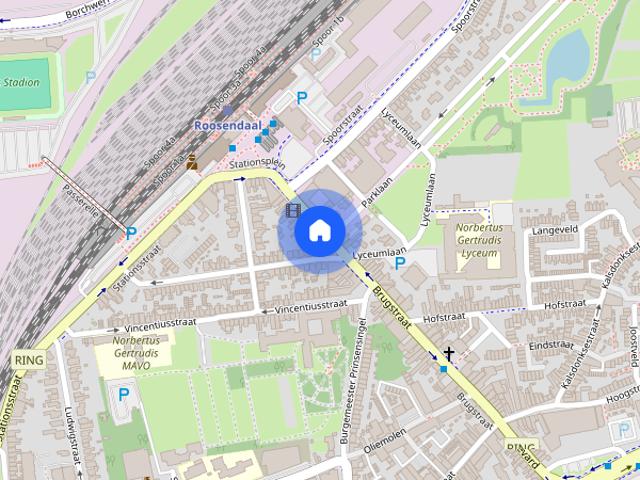 Te huur: een ruime en nette studio aan de Brugstraat te Roosendaal