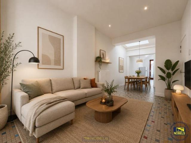 Te huur, gerenoveerd gelijkvloers appartement met stadsko.
