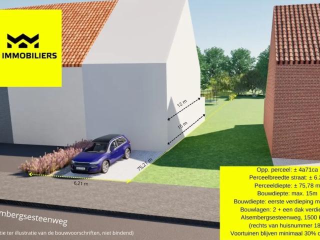 te koop Bouwgrond Halle