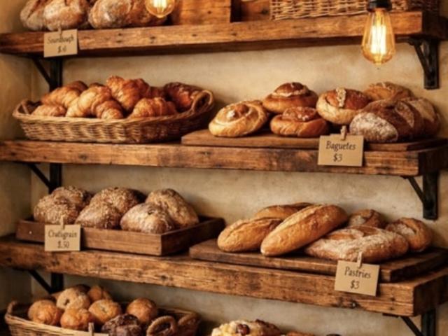 Teestube der Bäckerei Montreux mit Terrasse