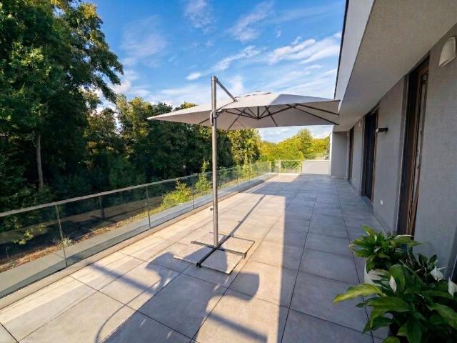 Teil möblierte 4 Zimmer Wohnung mit ca 50 m² Dachterrasse, 2 Bädern & Stelllplatz, 2023