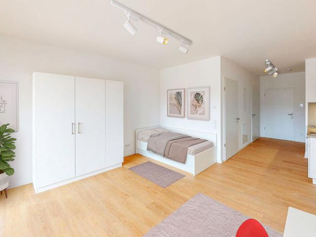 Teilmöbliertes 1 Zimmer Apartment mit Einbauküche und Balkon