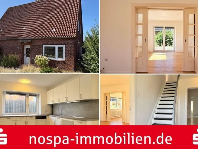 Teilweise unterkellertes Einfamilienhaus mit Terrasse und Carport im Luftkurort Bredstadt