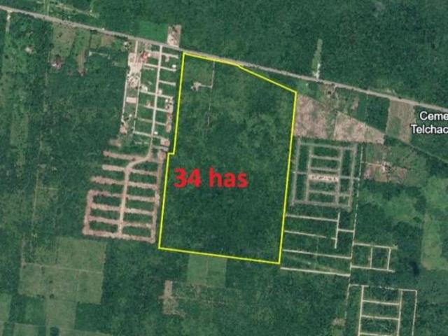 telchac pueblo 34 has sobre carretrea alado de residencias para inmobiliarias