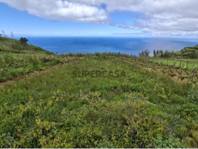 Tereno Urbanizável, amplo, plano, com maravilhosa vista mar em Fajã de Ovelha, Calheta