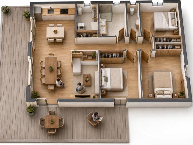 Terrain + maison neuve sur Bazillac. Construction en 3 mois, pose de la maison en environ 3 jours