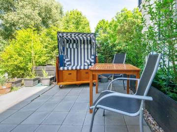 Terrasse, Garten, Ruhe Gefühl hochwertiges Neubau Wohnen vor den Toren Berlins