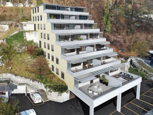 Terrassenwohnung mit Panoramasicht in 6012 Obernau