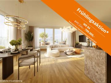 Terrassen die ihresgleichen suchen! Elegantes 2 Zimmer Penthouse mit drei Terrassen