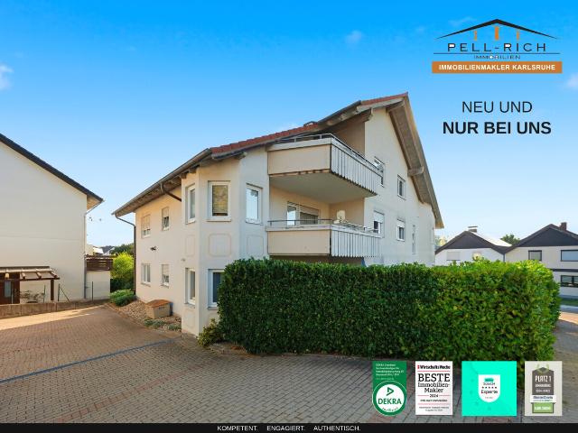TERRASSENGLÜCK: Helle und renovierte 2,5 Zimmer Wohnung in Keltern Weiler mit Terrasse & Garage