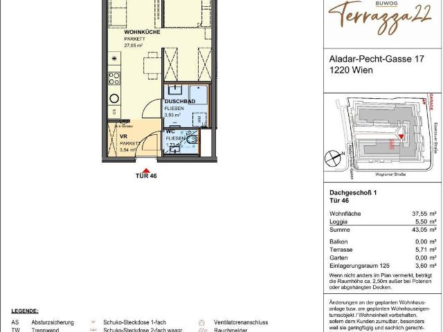 Terrazza22 Ein Zuhause zum Aufblühen in der Aladar Pecht Gasse 15+17, 1220 Wien