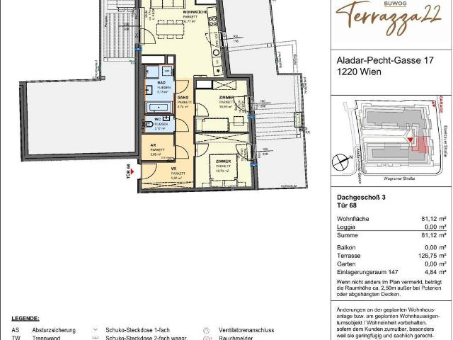 Terrazza22 Ein Zuhause zum Aufblühen in der Aladar Pecht Gasse 15+17, 1220 Wien