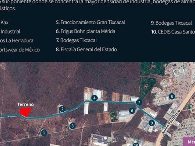 Terreno a 5 minutos del Periférico de Mérida
