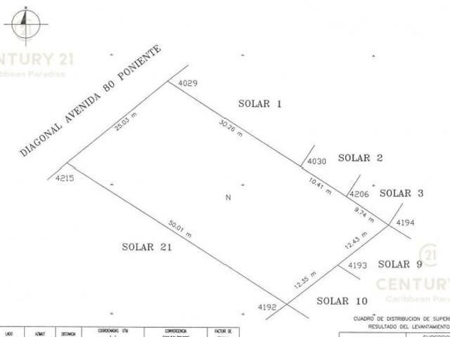 Terreno a media cuadra de av. Juarez en Ejido en venta P1335