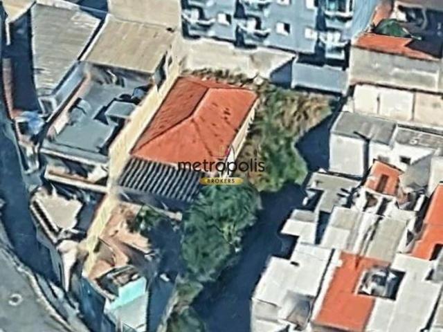 Terreno à venda, 190 m² por R$ 640.000,00 Vila Tibiriçá Santo André/SP