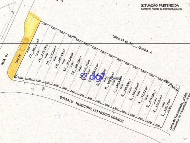 Terreno à venda, 215 m² por R$ 213.246,00 Cotia Cotia/SP