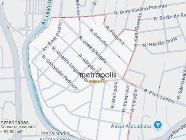Terreno à venda, 240 m² por R$ 751.000,00 Jardim Ocara Santo André/SP