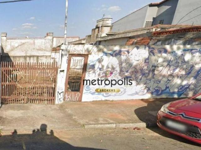 Terreno à venda, 250 m² por R$ 650.000,00 Parque Erasmo Assunção Santo André/SP