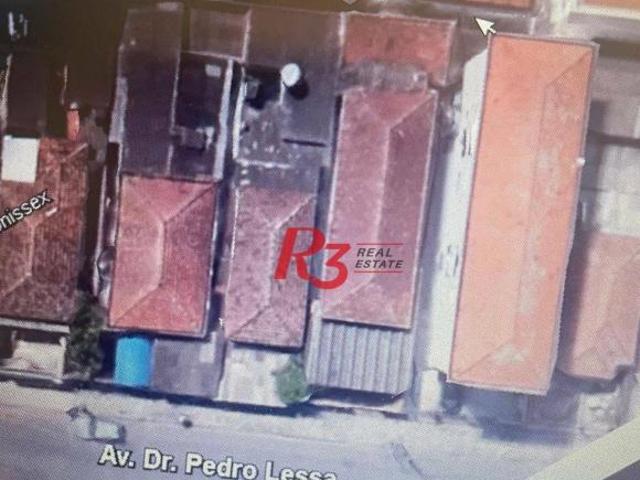 Terreno à venda, 300 m² por R$ 1.170.000,00 Ponta da Praia Santos/SP