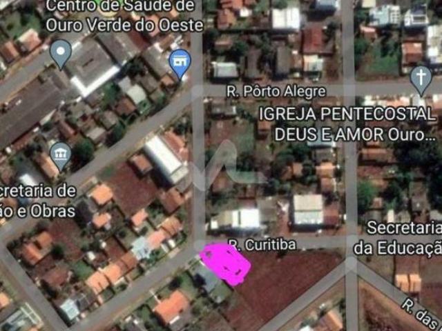 Terreno à venda,346.30 m, Centro, OURO VERDE DO OESTE PR