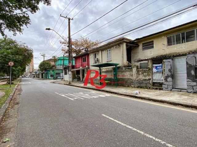 Terreno à venda, 350 m² por R$ 1.500.000,00 Macuco Santos/SP