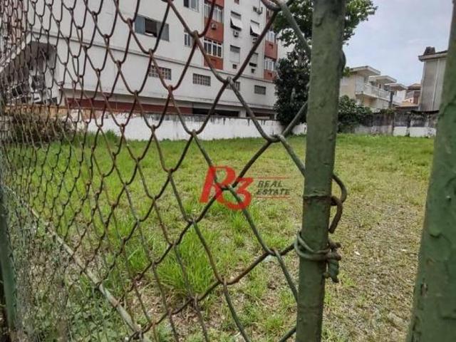 Terreno à venda, 360 m² por R$ 1.583.000,00 Macuco Santos/SP