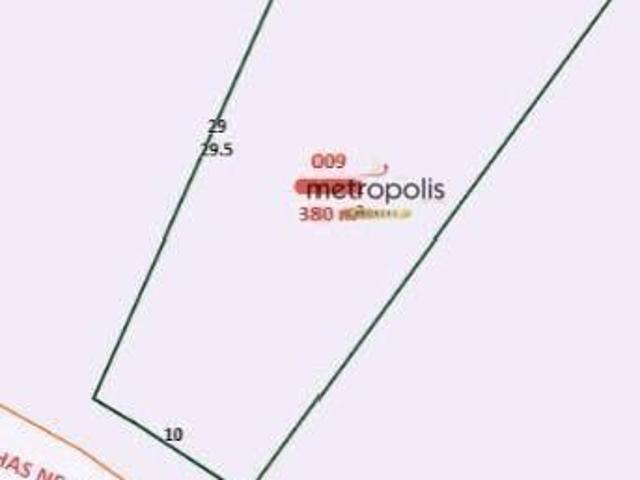 Terreno à venda, 380 m² por R$ 750.000,00 Vila Linda Santo André/SP