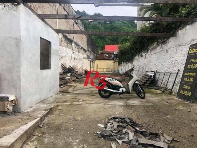 Terreno à venda, 422 m² por R$ 900.000,00 Centro Santos/SP
