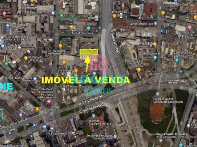 Terreno à venda, 468 m² por R$ 3.300.000,00 Vila Buarque São Paulo/SP