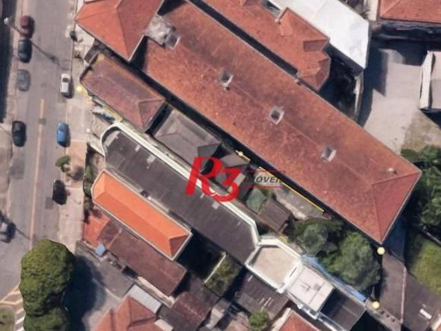 Terreno à venda, 539 m² por R$ 1.755.000,00 Macuco Santos/SP