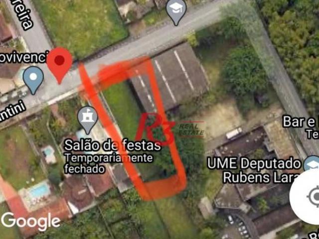 Terreno à venda, 855 m² Morro de Nova Cintra Santos/SP