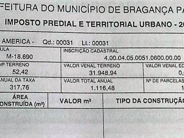 Terreno à venda em área nobre, 610 m² por R$ 360.000 Jardim América Bragança Paulista/SP