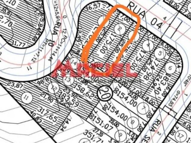Terreno à venda em Jacareí SP, no Jardim Sant`anna do Pedregulho com 175,00 m² de área Res/Com