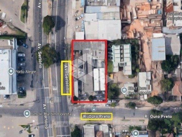 Terreno à venda na esquina da Av. Sertório e Rua Ouro Preto no bairro Jardim Floresta!