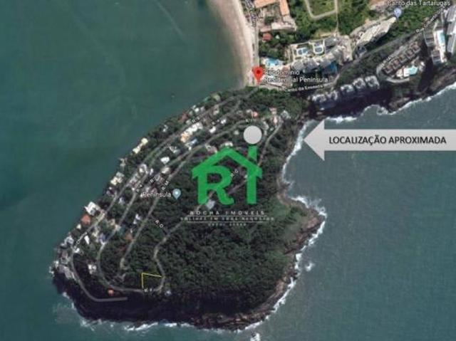 Terreno à venda, Vista ao Mar Panorâmica 280 graus, 1200 m², Península, Guarujá/SP