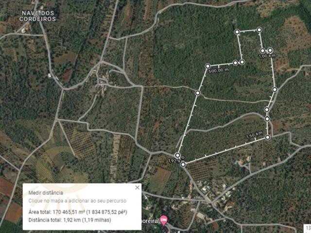Terreno Agrícola com alfarrobeiras, amendoeiras, oliveiras e figueiras sitio Monte Velho/ Espargal/ Benafim