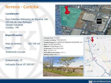 Terreno amplo na Cidade Industrial Cuririba