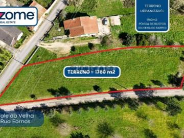Terreno com 1.240 m² | Rua dos Fornos | Bustos | Oliveira do Bairro