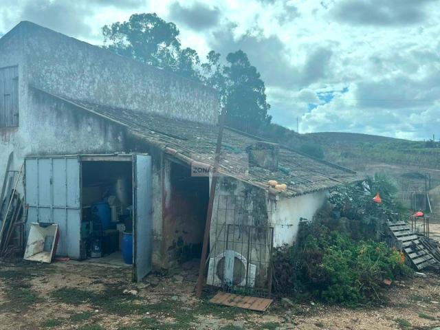 Terreno com ruina e furo em Odiaxere