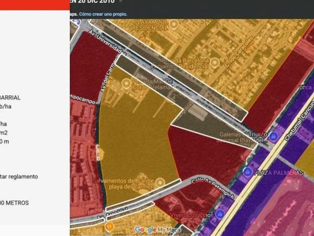 Venta Lote 5,018.46 m2 comercial Avenida universidades Playa del Carmen